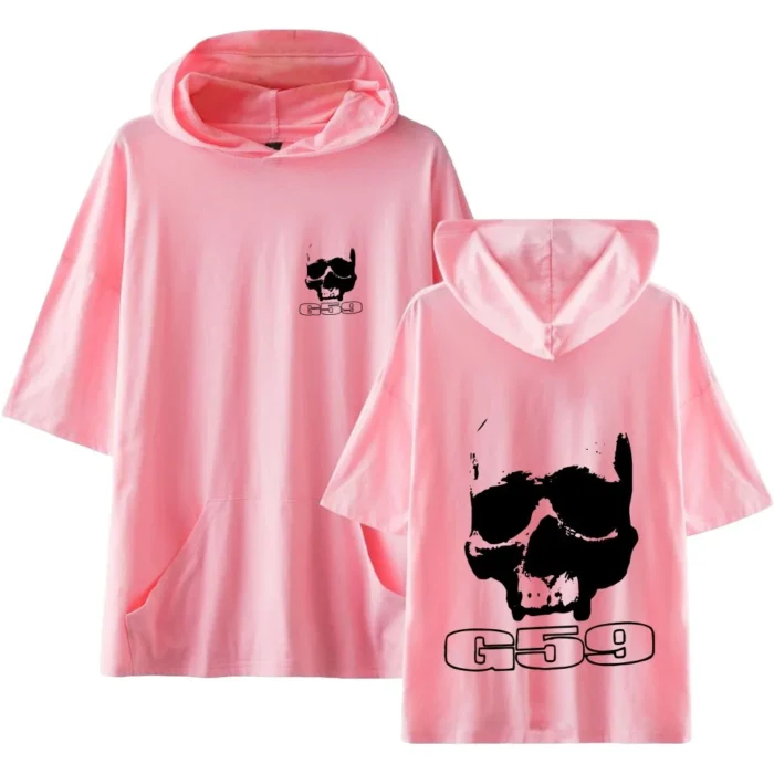 Hooded Cool Casual G59 Merch Pink T-shirt