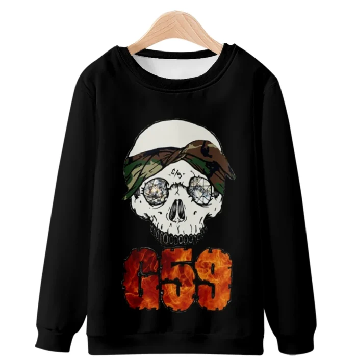 $uicideboy$ G59 Merch Long Sleeve Sweatshirt-Black