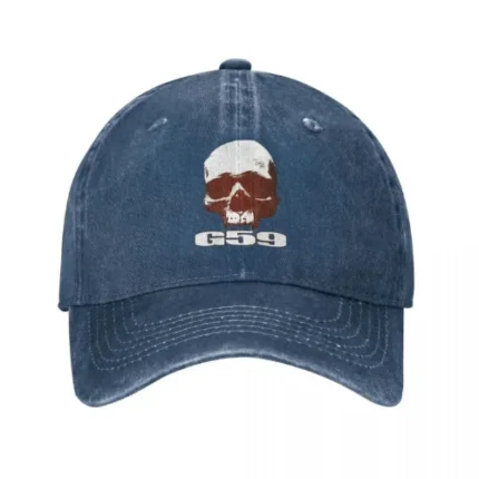 Skull Baseball Denim Blue 59 Cap