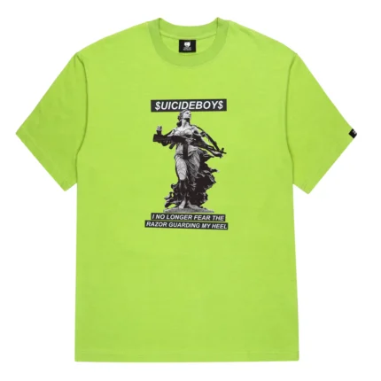 Guarding My Heel G59 Safety Green T Shirt