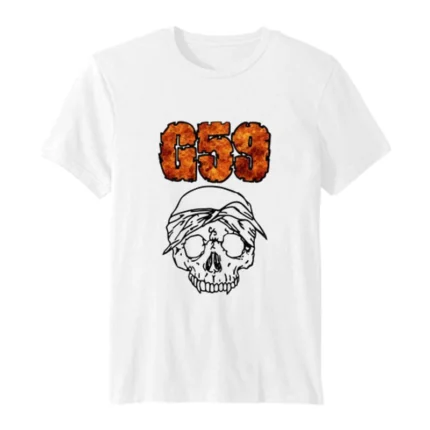 G59 Grey Five Nine Skull T-Shirt